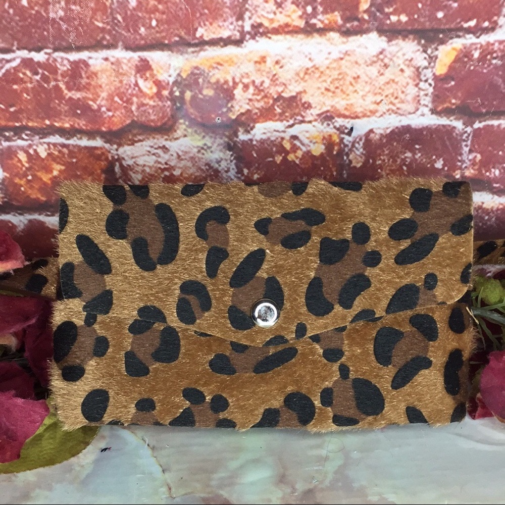 Fuzzy Textured Leopard Print Fanny Pack